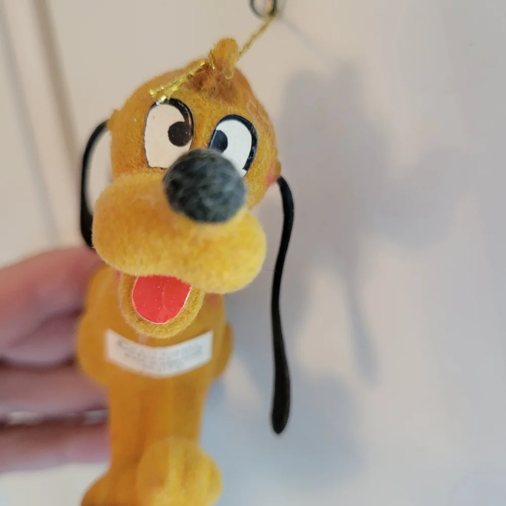 Walt Disney Prod. Vintage Pluto & Disney Donald & Daisy Duck Mini Ornaments